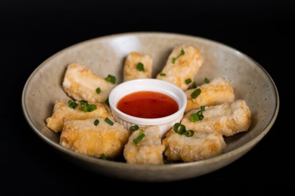 Tofu Frito con Salsa Thai